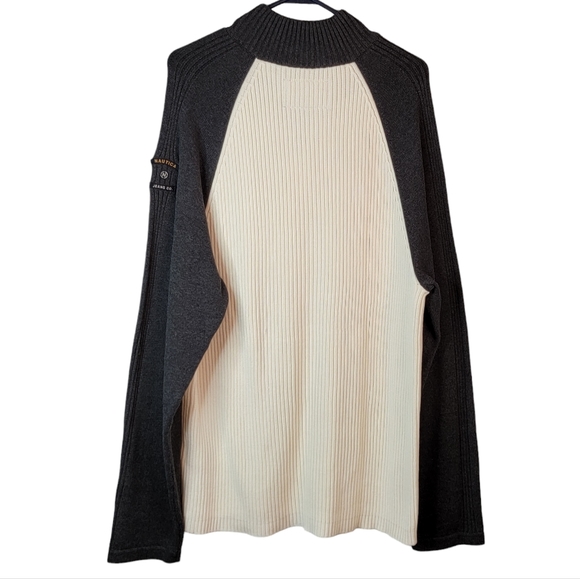 Nautica Jeans Company Quarter Zip Pull Over Fall Winter Fashion Sweater  XXL - Picture 5 of 10